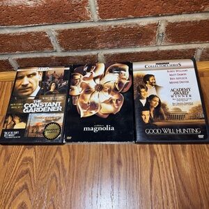 DVD Lot Good Will Hunting Magnolia Constant Gardener Cinephile Media Drama Film